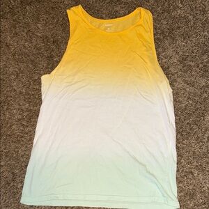 Sonoma Yellow and White Gradient Tank Top